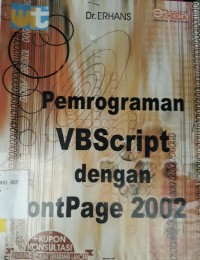 Pemrograman VB Script Dengan FrontPage 2002