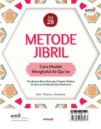 Image of Metode Jibril: Cara Mudah Menghafal Al-Qur'an Juz 28