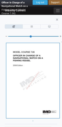 Image of Model Course 7.06: Officer in Charge af a Navigational Watch on a Fishing Vessel