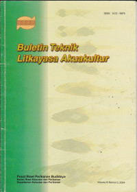 Buletin Teknik Litkayasa Akuakultur: Volume III Nomor 2 Tahun 2004